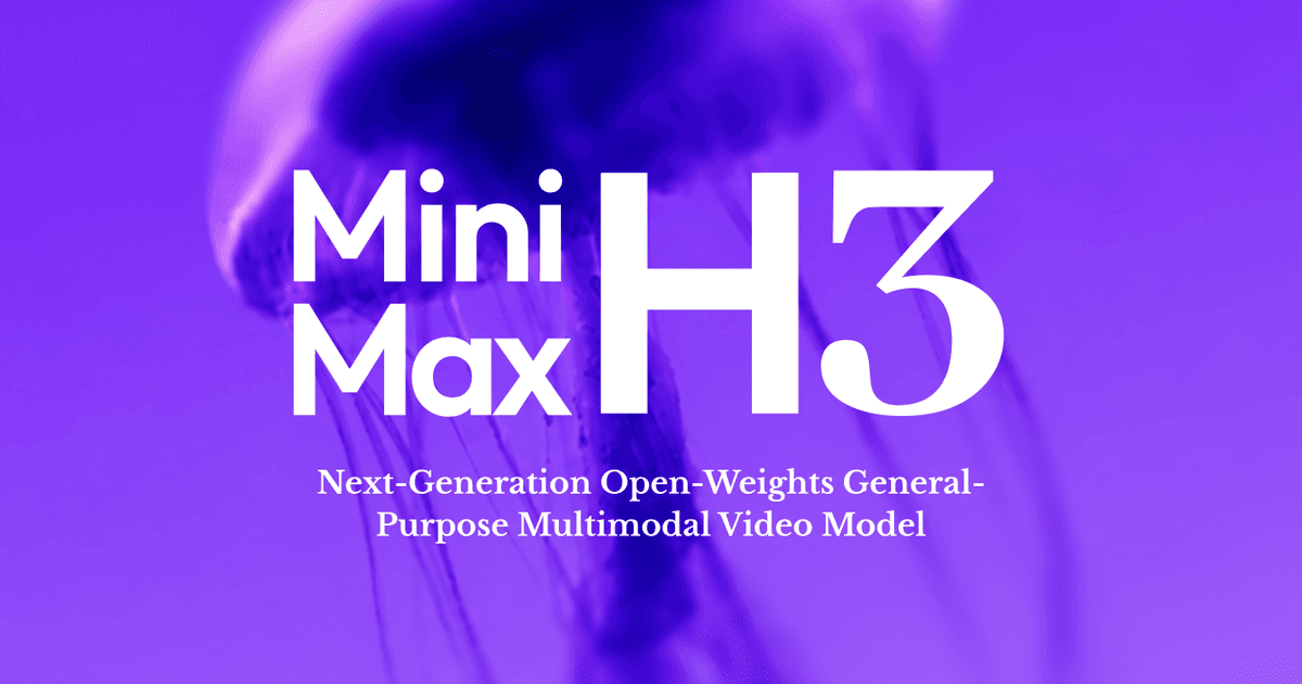 MiniMax H3 generating video and audio on the Inline Studio node canvas