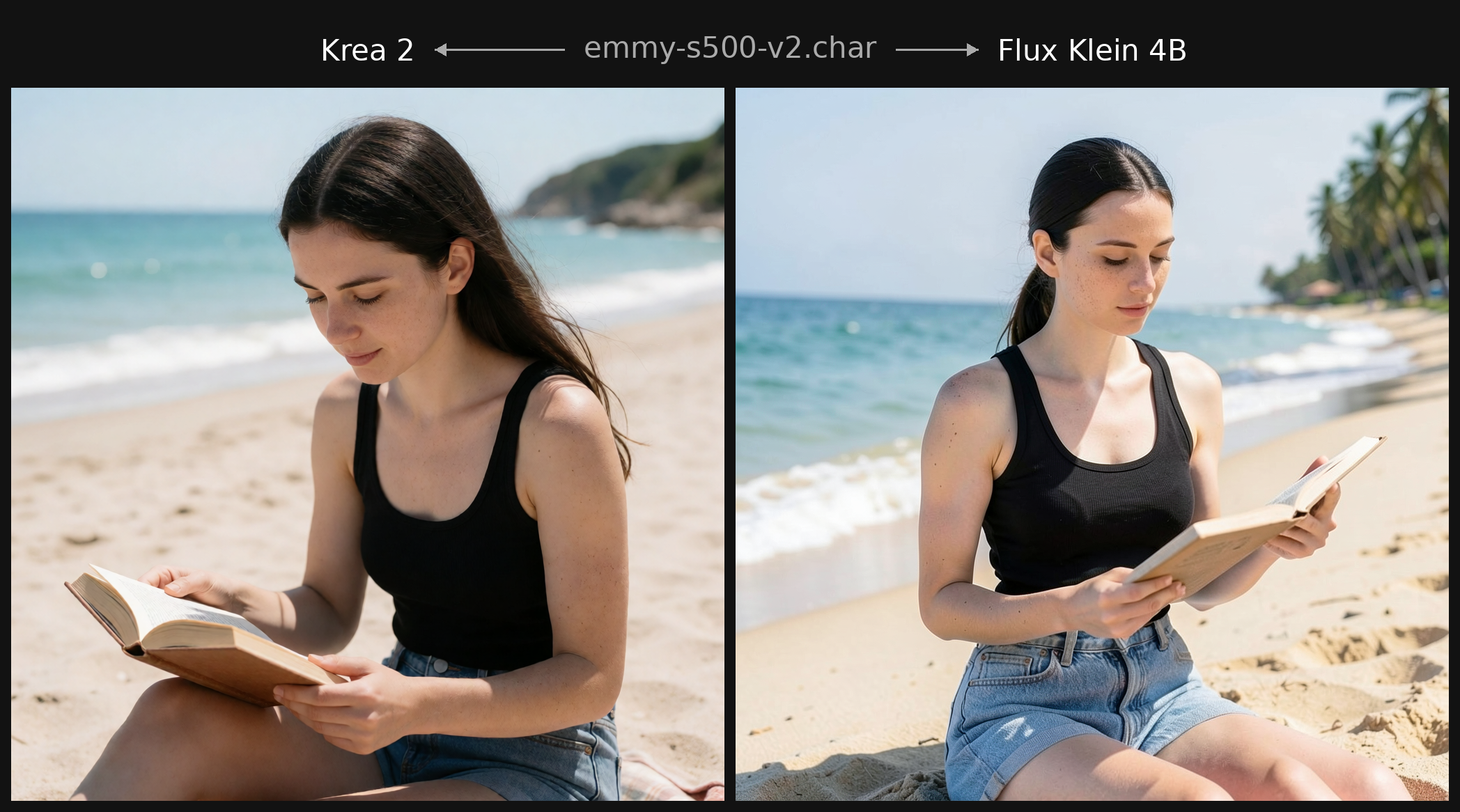 Flux 2 + Krea 2: Multi model portable consistent characters(Training only) preview